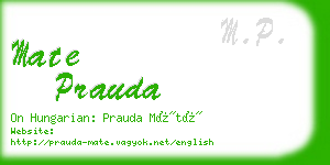 mate prauda business card